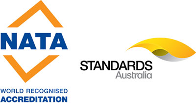 NATA and Standards Australia logos