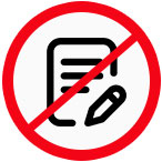 No claims sign