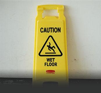 Caution floor sign