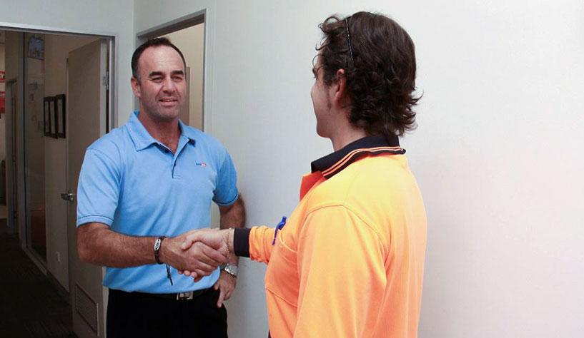 Brent consulting with client